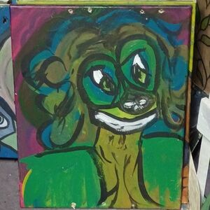 Colorful Expressionist Portrait Painting